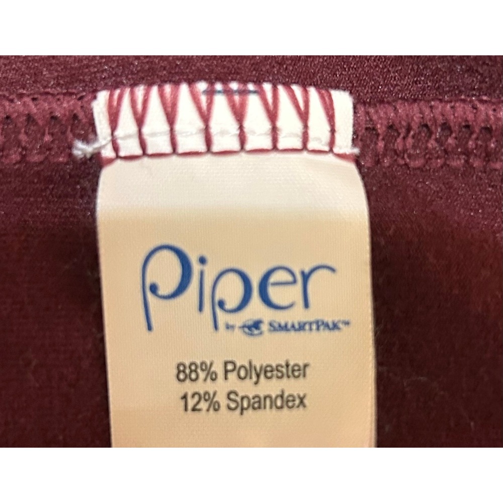 Piper by SMARTPAK Quarter Zip Equestrian Shirt Women M Burgundy Horse Riding Top - Picture 5 of 8